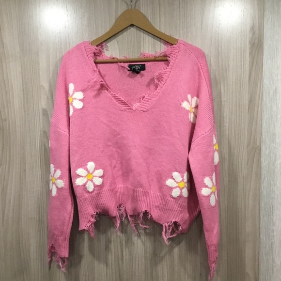 Just Polly Sweaters - EUC Just Polly thin sweater, size Large
